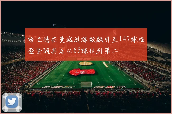 哈兰德在曼城进球数飙升至147球福登紧随其后以65球位列第二